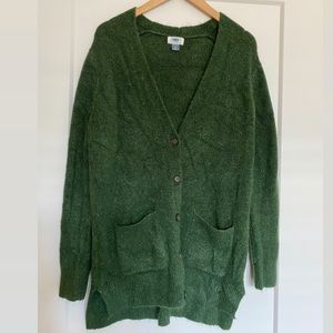 Green wool cardigan from Old Navy
